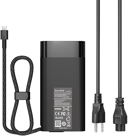 Ultra-Slim 65 W USB-C Laptop Charger for HP Spectre, Envy & Elite Series – Fast Charging AC Adapter for X360, Chromebook, and ZBook – Enhanced Compatibility & Travel Efficiency – Ideal Power Solution for Professionals and Students
