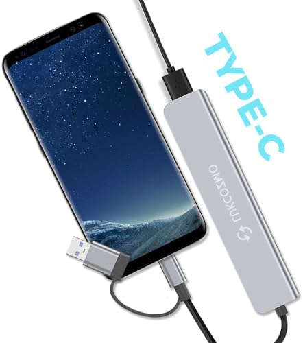 Elevate Your Digital Workspace with the Ultimate 7-in-1 USB C Hub & USB Splitter – Lightning-Fast Data Transfer for Mac Book, Dell, HP Laptops, and Smartphones – All-in-One Port Extender Featuring TF/SD Card Reader and Audio Output – Compact, Durable Accessory for Seamless Connectivity and Enhanced Productivity