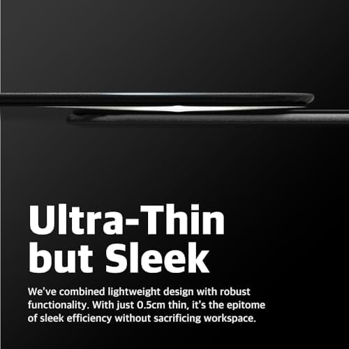 POUT H3 Midnight Blue Portable Qi Wireless Charging Mouse Pad – Effortless Device Charging Meets Sleek Workspace Efficiency for Laptops, i Phones, Air Pods & Samsung Galaxy – Lightweight, Non-Slip Design Enhances Productivity & Style