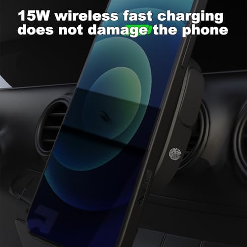 Qi for MagSafe Car Mount Charger,15W Fast Charging Dashboard Magnetic Cell Phone Holderor Your Car Clip 360° Rotation Air Vent,Cell Phone Car Mount for iPhone16/15/14/13/12 – Enhanced Compatibility and Speed