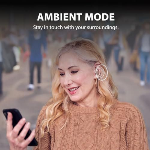 Clan N1 Wireless Earbuds: Stylish Active Noise Cancelling Headphones with Hybrid ANC & Transparency Mode for Commuters – Vibrant Orange & Beige Design, Built-in Controls, Enhanced Compatibility, Long Battery Life for Ultimate Audio Experience