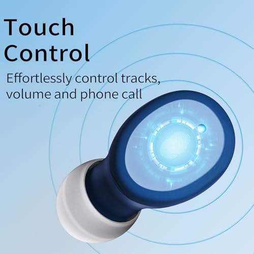 Ultra-Lightweight Bluetooth 5.3 Wireless Earbuds – Deep Bass In-Ear Headphones for Clear Calls and Immersive Sound, 60-Hour Battery Life, Perfect for Gaming, Workouts, and Study – Stylish Purple Design for Active Lifestyles