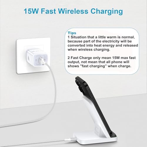 Ultra-Fast Wireless Charging Stand for Google Pixel Series – Optimized 15 W Output for Pixel 9, 9 Pro, 9 Pro XL, 8, 8 Pro, 7, 7 Pro, 6, 6 Pro, and More – Sleek Docking Station with Smart Chip Protection – Compatible with Cases Up to 4 mm – Ideal for Home & Office Use – 1-Year Warranty Included