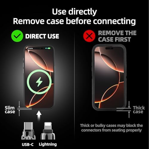 4-in-1 Universal Multi USB Charging Cable – 240W Max Fast Charger Cord with Multiple Connectors for iPhone 16/15/14/13, iPad, Samsung, MacBook, Tablets & More (Black, 6.6Ft) – Enhanced Compatibility and Speed
