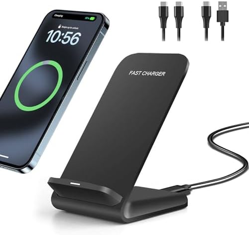 20 W Ultra-Fast Wireless Charging Stand for i Phone 16/15/14/13/12/11, Galaxy S25/S24/S23/Note, Pixel & LG Devices – Streamlined Design for Effortless Power-Up, No Plug Required, Superior Compatibility and Speed