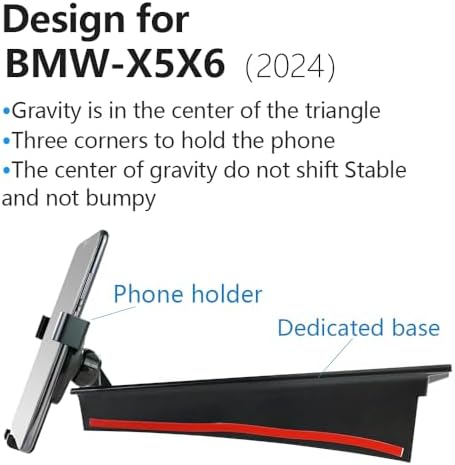 Premium BMW X5 & X6 Car Phone Holder (2014-2019) – Ultimate Smartphone Mount for Seamless Navigation & Hands-Free Communication – Durable Design, Easy Installation, and Enhanced Interior Aesthetics