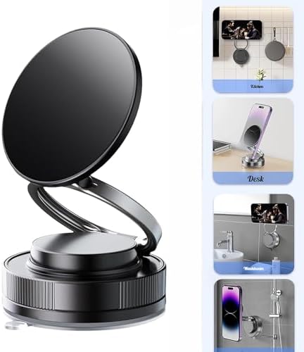 Sleek Magnetic Car Vent Phone Holder for Mercedes-Benz, Ford Mustang, Mini Cooper & Fiat 500 – Universal Hands-Free Mount with Strong Magnetic Grip for Circular AC Vents – Effortless Installation, Enhanced Safety & Stylish Design