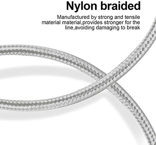 Premium 5-Pack i Phone Charger Set: MFi Certified Nylon Braided Fast Charging Cables (3 FT, 6 FT, 10 FT) for i Phone 14/13/12/11/X/Max/8/7/6/5/SE/i Pad – Unmatched Durability & Versatile Lengths for Every Lifestyle