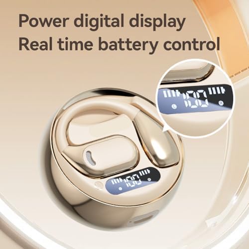 Revolutionary AI Translation Earbuds with Bluetooth 5.4 – Instant Multilingual Communication, Superior Immersive Audio Experience, and IPX4 Waterproof Protection for Active Lifestyles – Ergonomically Designed Over-Ear Fit with LED Connectivity Display – Your Essential Companion for Travel, Fitness, and Work Activities