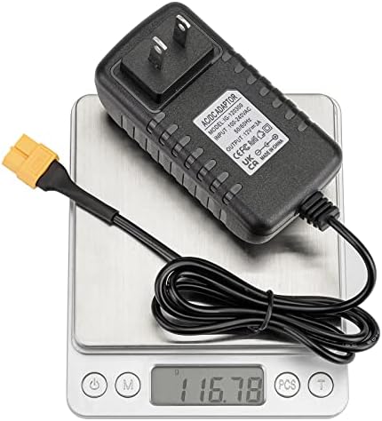 Efficient 12 V 3 A XT60 Plug AC to DC Power Adapter – Optimal Charging Solution for RC Li Po Batteries with Enhanced Compatibility for UP-S6 Balance Charger and More, Compact Design for Portability and Durability