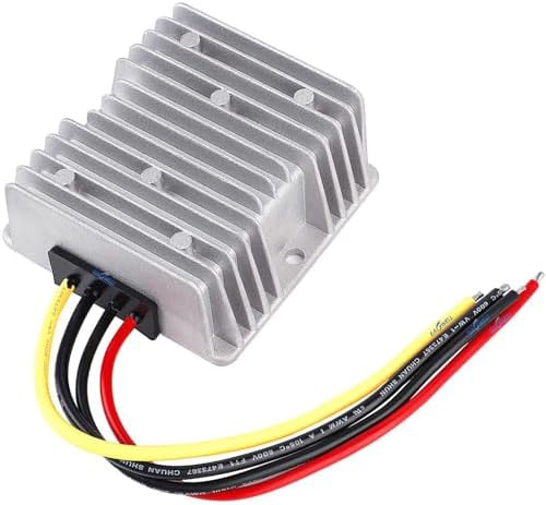 High-Performance 48 V to 12 V DC-DC Step Down Converter by Eagwell – 120 W Power Supply with Built-in Fuse for Maximum Safety – Perfect for Golf Carts, Scooters, RVs, and Marine Use – Reliable Voltage Reduction for Enhanced Device Efficiency and Versatility