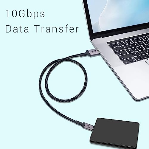 High-Speed 10 Gbps Android Auto USB C Cable (6.6 ft, 2-Pack) – Universal Compatibility for Fast Charging & Data Transfer with i Phone 16/15 & Samsung Galaxy – Durable, Versatile Cord for Seamless In-Car Connectivity