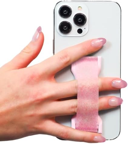 Premium LOVEHANDLE PRO Silicone Phone Grip – Versatile Magnetic Mount & Kickstand for Smartphones/Tablets – Bubblegum Pink Glow – Effortless One-Handed Control & Enhanced Device Compatibility – Waterproof & Easy-to-Clean Design for Stylish Protection and Functionality – Ideal for Selfies, Texting, and Streaming – Innovative 360° Kickstand for Vertical/Horizontal Use – Durable Silicone Strap with Strong Internal Magnets – Perfect for Everyday Use – Family-Owned Quality from Texas