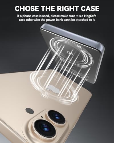 Mayfeel Ultra-Fast Magnetic Power Bank – Qi2 Certified 15 W Wireless & 20 W Wired Charger for i Phone 16/15/13/12 Series, 5000 m Ah Portable Battery Pack with Magnetic Alignment for Hassle-Free Charging Anywhere