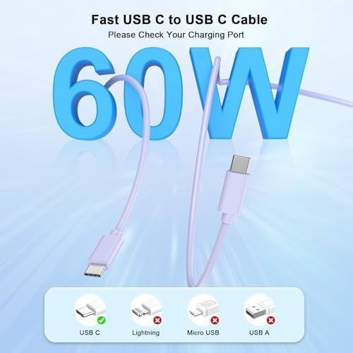 Power Up Your i Phone 16/15: 10 FT Fast Charging Cable Duo with 20 W USB-C Wall Chargers – Ultimate Connectivity for Your i Phone 16 Plus, Pro, Max, and 15 Series – Extended Reach and Rapid Charge Efficiency for On-the-Go Power Solutions