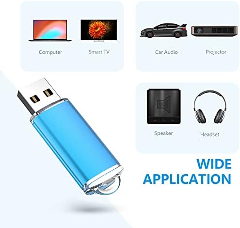 KOOTION 10-Pack 8 GB USB Flash Drives – High-Speed, Portable Memory Sticks with Keychain Design for Effortless Data Transfer and Storage Solutions – Compatible with PCs, Laptops, and Consoles