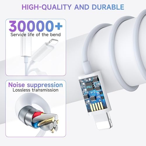 Premium Lightning Earbuds for i Phone – MFi Certified Wired Earphones with Ergonomic Comfort and Built-in Mic – High-Fidelity Sound for Music Aficionados and Podcast Enthusiasts – Effortless Volume Control and Seamless Compatibility with i Phone 14/13/12/11/XR/XS/X/8