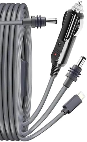 Starlink Mini 10 FT DC Power Cable for Vehicles – Heavy-Duty 12 V-24 V Car Charger Adapter with Waterproof Design | High-Speed Connectivity for On-the-Go Internet Access | Versatile 3-in-1 USB-C Plug Cord for Camping & Travel