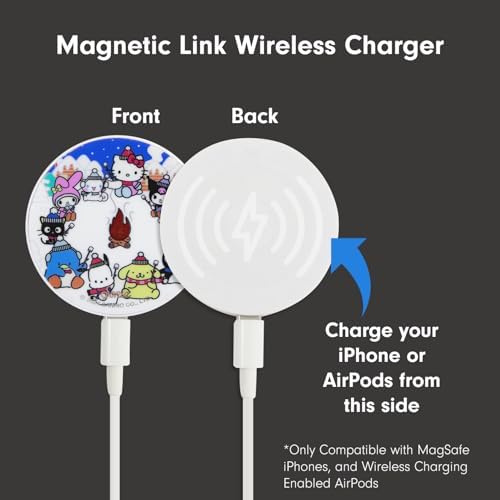 Sonix x Sanrio Hello Kitty & Care Bears Magnetic Mag Safe Charger for i Phone 12-16 Series | 6.5 ft USB-C Fast Wireless Charging Cable | Stylish, Playful, and Efficient Power Solution for Your Device