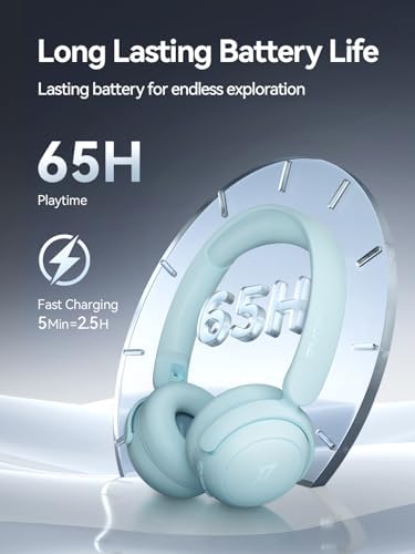 Elevate Your Audio Experience with 1 MORE HQ20 Wireless On-Ear Headphones – Lightweight, Foldable Design for Ultimate Portability – 65 Hours of Impressive Playtime Perfect for Students and Travelers – Enjoy Safe Listening at 85 d B Volume with Noise-Canceling Technology – Seamless Bluetooth Connectivity for Android and i OS Devices – Integrated Microphone for Effortless Call Management – Durable Build with a Sleek Black Finish Ideal for Extended Use – Your Go-To Headphones for School, Travel, and Leisure Activities – Discover Unmatched Comfort and Quality Today!