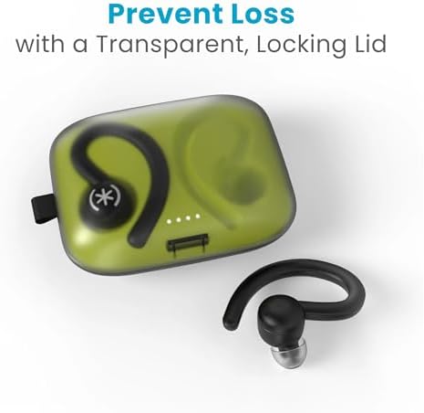 Speck Gemtones Wireless Earbuds – Bluetooth 5.3 Headphones with 28 Hours of Battery Life, USB-C Charging & Custom EQ App for i Phone & Android Users – Stylish White Album Design with Two-Year Warranty for Ultimate Audio Experience