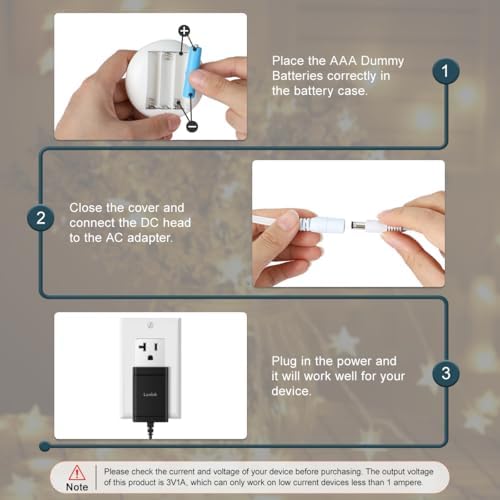 Lenink Advanced AC Power Supply Adapter for AAA Battery Substitution – Reliable, Eco-Friendly Power Solution with Safety Features and Broad Device Compatibility for Enhanced User Experience