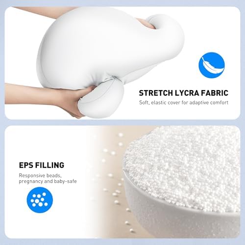 Revolutionize Your Device Experience with the Above TEK 360° Adjustable Tablet Pillow Stand – Ergonomic Bean Bag Holder for Hands-Free Use in Bed or Lap, Compatible with 4.7″ to 12.9″ Tablets and Phones, Perfect Gift for Moms – Stylish Gray Design for Enhanced Comfort and Convenience