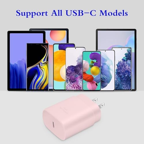 Experience Unmatched Fast Charging with the GUUSMART 2-Pack 25 W Type C Charger & 6 ft USB C Cable – Ideal for Galaxy S23 Ultra, i Phone 15 Series & More – Compact, Lightweight, and Sleek Black Design for On-the-Go Efficiency – Power Up to 3 x Faster with Enhanced Compatibility and Durability