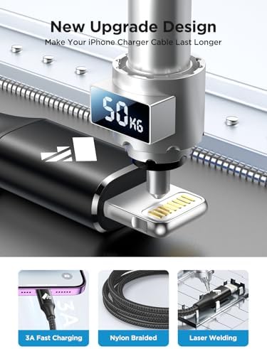 Aiminu 6 ft USB C to Lightning Cable 2-Pack – Rapid Charging Solution for i Phone 13, 12, 11 Pro Max, and More – MFi Certified Braided Type C Charging Cord for Enhanced Durability and Compatibility – Perfect for Fast Power Delivery up to 20 W