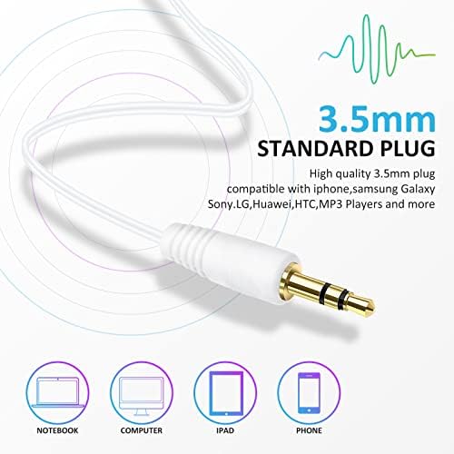 Flutesan 120 Pack Bulk Earbuds – Assorted Color In-Ear Headphones for Classroom and Library Use, Individually Bagged for Hygiene, Enhanced Compatibility with Devices, Lightweight Stereo Sound Earbuds for Students and Groups