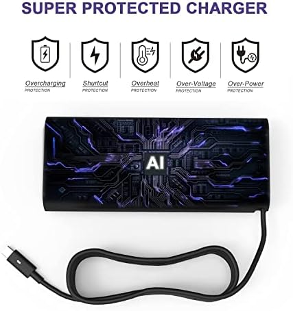 130 W USB-C Laptop Charger for Dell XPS & Precision Models – High-Speed Adapter with Enhanced Compatibility for 2-in-1 Devices, Safety Features & Universal Voltage Support for Optimal Performance