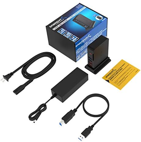 SABRENT 4-Port USB 3.0 Hub with Individual LED Power Switches – Ultimate Connectivity Solution for Home & Office with 5 V/2.5 A Adapter for Maximum Device Compatibility and Speed Enhancement