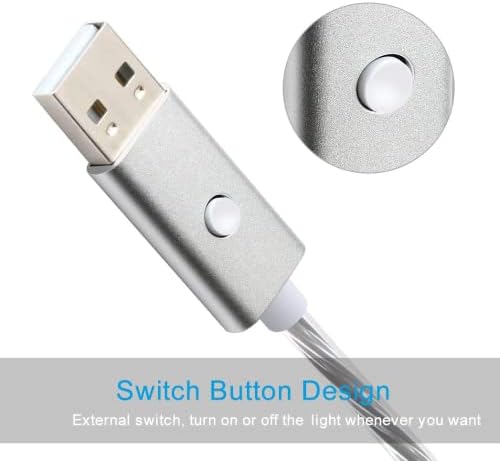 momen LED i Phone Charger Cable – 6 ft Light-Up Charging Cord with Switch Button, MFi Certified USB Fast Charging for i Phone 14/13/12/11/XS Max/XS/XR/X/8/7/Plus/SE/i Pad (Blue & Red) – Style Meets Functionality for Quick Connectivity and Enhanced Performance