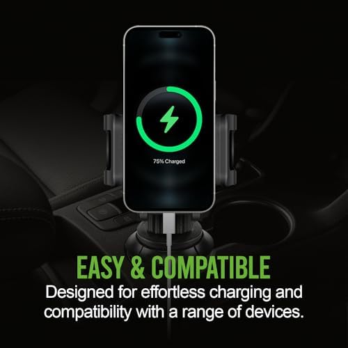 Revolutionary Car Cup Holder Phone Mount with Integrated Snack Tray – Ultimate Compatibility for i Phone, Samsung Galaxy, LG, Moto & Google Pixel – Hands-Free Convenience & 360-Degree Rotation for Safe Driving Enjoyment