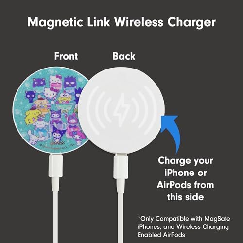 Sonix x Sanrio Hello Kitty & Care Bears Magnetic Mag Safe Charger for i Phone 12-16 Series | 6.5 ft USB-C Fast Wireless Charging Cable | Stylish, Playful, and Efficient Power Solution for Your Device