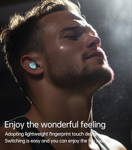 Premium Bluetooth 5.3 True Wireless Earbuds – IP7 Waterproof Sport Headphones with Touch Control, Built-in Mic, and LED Battery Indicator for Unmatched Audio Performance and Active Lifestyle