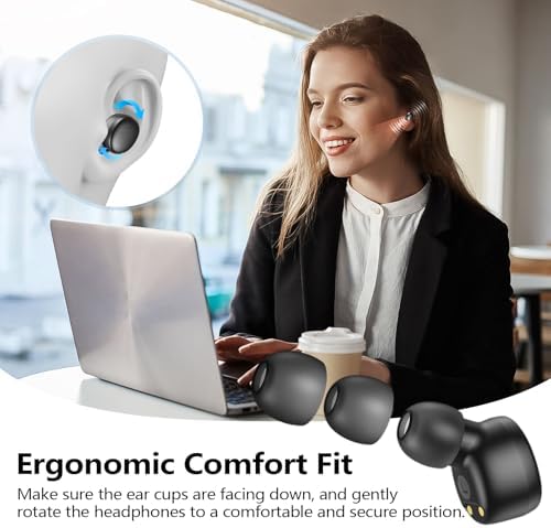 Kurdene Bluetooth 5.3 Wireless Earbuds – Featherweight Sports Earphones Delivering Rich Deep Bass and Crystal-Clear Call Clarity – Chic Light Blue In-Ear Headphones for Ultimate Comfort During Workouts and Daily Activities