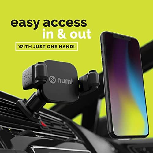 Numi Air Dock Vent – Advanced Car Vent Phone Mount with Innovative Cable Management and Secure Sticky Pad – Effortless Access for Safe Driving – Universal Compatibility for All Smartphone Models – Stylish and Practical Car Accessory