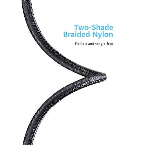 MFi Certified 16 ft Lightning Cable – 2 Pack Extra Long i Phone Charger for Ultimate Charging Flexibility, Fast Data Transfer, Durable Braided Design, Compatible with i Phone 12/11/11 Pro/11 Max/X/XS/XR/XS Max/8/7/6/5 S/SE and i Pad Mini/Air – Enhanced Performance in Blue