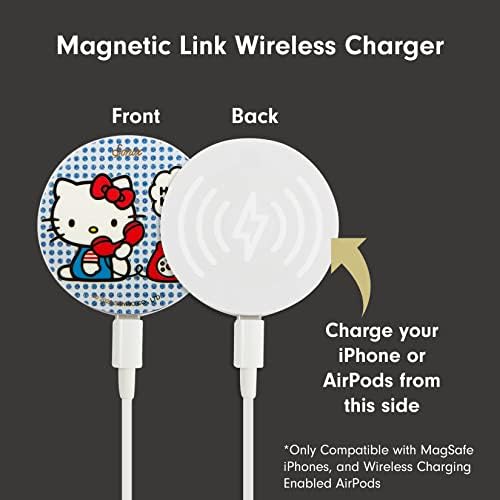 Sonix x Sanrio Hello Kitty & Care Bears Magnetic Mag Safe Charger for i Phone 12-16 Series | 6.5 ft USB-C Fast Wireless Charging Cable | Stylish, Playful, and Efficient Power Solution for Your Device