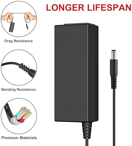 Peloton Bike Power Cord Replacement – Premium 12 V 4.17 A Charger for PL-01 & Compatible Models – Reliable AC Adapter for Enhanced Performance – Essential Accessory for Uninterrupted Workouts