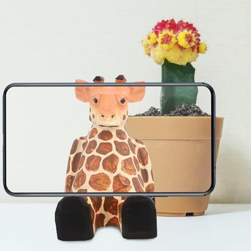 Mobile Phone Holder Telephone Stand Wooden Giraffe Cellphone Support Smartphone Holder for Desk Office Aceesorires – Enhanced Compatibility and Speed