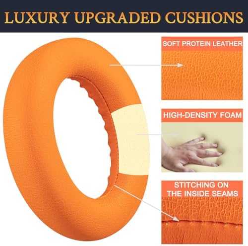 Transform Your Listening Experience with SOULWIT Replacement Earpads for Bose Quiet Comfort Wireless Headphones – Luxurious Ultra-Soft Protein Leather Cushions with Advanced High-Density Noise Cancelling Foam in Elegant Sandstone – Maximum Comfort, Superior Sound Isolation, and Effortless Installation for Extended Headphone Lifespan