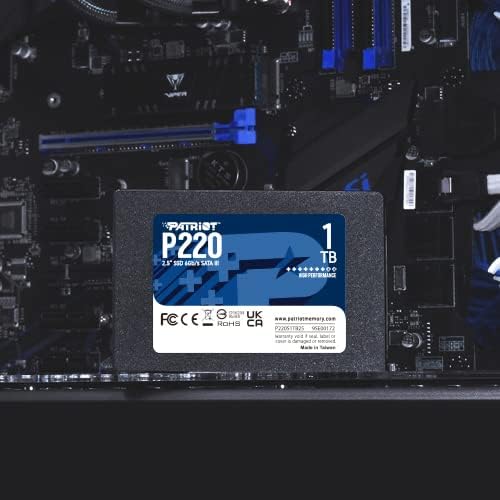 Patriot Memory P220 128 GB SATA III 2.5″ Internal SSD – Blazing Fast Solid State Drive for Enhanced Performance & Reliability – Upgrade Your Storage Today!