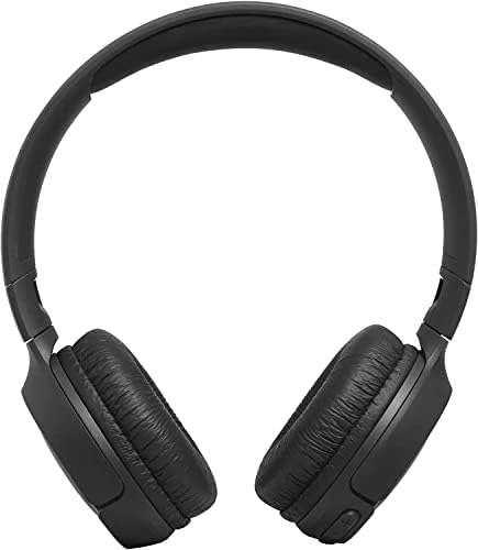 JBL Tune 500 BT Wireless On-Ear Bluetooth Headphones – Premium Comfort with Pure Bass Sound, Extended 16-Hour Battery Life, Lightweight Design, Includes 5 ft Charging Cable & Velvet Pouch for Commuters and Music Lovers