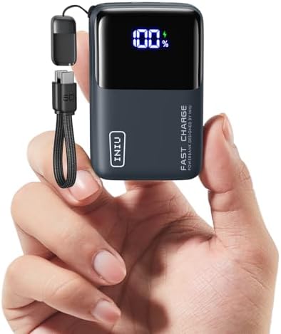 Revolutionary Ultra-Compact 10,000 m Ah INIU Power Bank with 45 W Fast Charging – Cutting-Edge Mini Design for i Phone 16 & Samsung S24 – Detachable Lanyard USB-C Cable for Enhanced Convenience – Your Premier Travel Essential for Rapid On-the-Go Power – Engineered for Ultimate Safety with an Unmatched 3-Year Warranty – Redefines Portability and Efficiency, Perfect for Mac Book Air and Beyond – Ideal for Daily Routines, Business Travel, and Emergencies with 42% Charge in Just 25 Minutes.