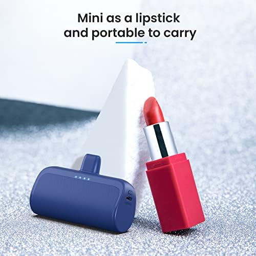 Ultra-Compact 5200 m Ah Power Bank for i Phone – PD Fast Charging Mini Portable Charger with Enhanced Compatibility for i Phone Models 14/13/12/11/XS/XR/X/8/7/6/6 s – Essential On-the-Go Battery Backup for Busy Lifestyles