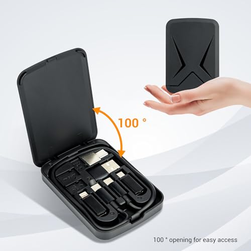 Revolutionize Your Travel Experience with the Multi-Functional Compact Cable Card – 22″ USB-C Cable & Versatile Adapter Kit for Effortless Data Transfer and Fast Charging Across All Devices, Compact Storage Solution for Phones, Tablets, and Laptops, Enhanced Compatibility for Every Journey