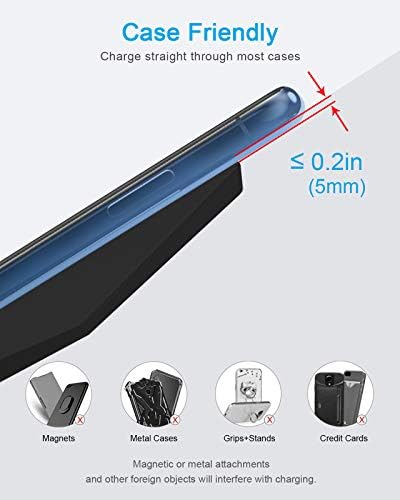 NANAMI 30 W Max Qi-Certified Wireless Charging Stand – Ultra-Fast Charger for i Phone 16/15/14/13/12/11 & Samsung Galaxy S25/S24/S23/S22/S21 | Ergonomic Design with USB-A Port for Home, Office & Travel | Enhanced Safety Features & Clutter-Free Convenience