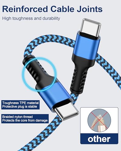 Elevate Your Charging Experience: i Phone 16 e Fast Charge Duo – Superior 2-Pack of 20 W USB C Power Adapters with Extra Long 10 FT Braided Cables for Maximum Flexibility and Compatibility – Ideal for i Phone 16/16 e/16 Pro/16 Pro Max/15/15 Pro & i Pad – Portable, Quick, Tangle-Resistant Charging Solution Designed for Modern Lifestyles